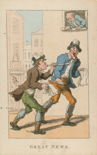 素晴らしいニュース 作： Thomas Rowlandson